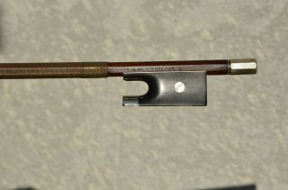 Old Violin Bow Stamped C.  Buthod A Paris For Renovation