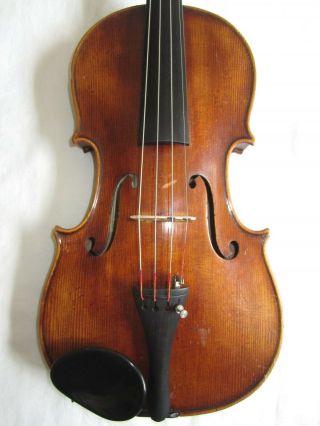 Old 4/4 German Violin Anton Schroetter Mittenwald Vintage Fiddle