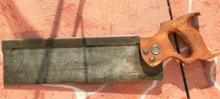 Vintage 14 4 Inch Blade Disston Keystone Warranted Superior Hand Miter Saw