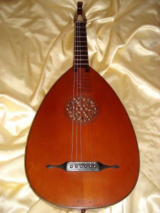 Antique German Guitarlute From Manella Ca.  1920