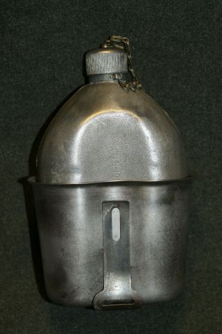 Ww1 U.  S.  Army M1910 Canteen,  Maker Stamped & 1918 Dated W/canteen Cup