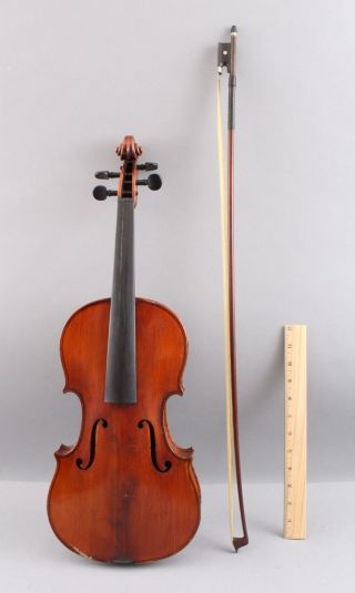 Antique 4/4 Figured Maple.  Artist Stradiari Violin & Bow Wilhelm Duerer 1893,  Nr