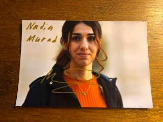 Nadia Murad (nobel Peace Prize 2018) Signed Photograph