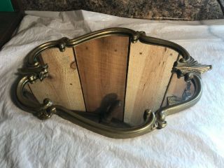 Vintage Solid Brass Framed Mirror Wall Hanging