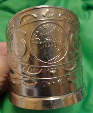 Vintage Ussr Soviet Russian Tea Glass Cup Holder Podstakannik Zaporizhia Ukraine