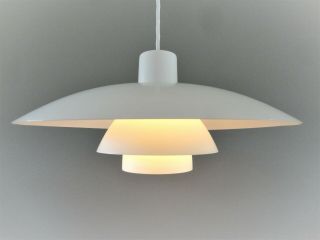 Ph 4/3 - Poul Henningsen - Made By Louis Poulsen - White - Vintage Pendant Lamp