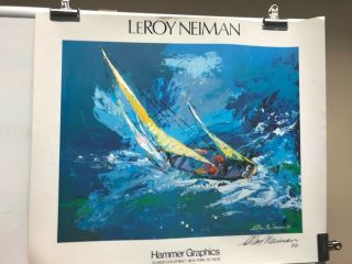 Leroy Neiman Signed Poster Hammer Graphics