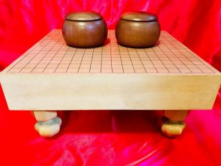 Japanese Vintage Go Igo Goban Game/ Board And Stones Set Authentic 13kg Weight