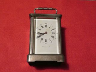 Antique French Carriage Clock - Worn Mark - Made In Paris,  / Parts Repair