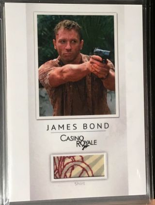 James Bond 007 Casino Royale Worn Shirt 049/200 Daniel Craig