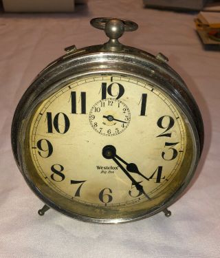 Westclox - Early 1900’s Big Ben Alarm Clock - White Face