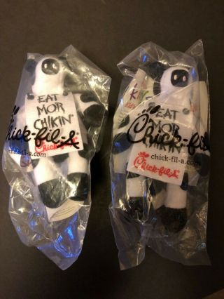 Chick Fil A Cow Plush Eat Mor Chikin (2).  In Bags