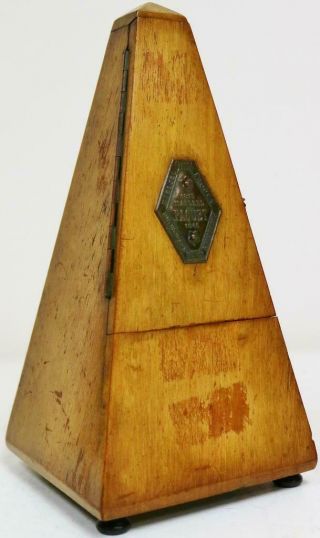 Antique French Maelzel Paquet Metronome For Synchronising Musical Pulse/beat
