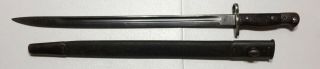 Wwi British Enfield Smle Wilkinson 1907 Bayonet With Scabbard