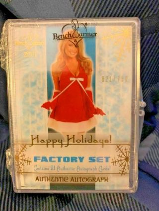 2011 Benchwarmer Holiday Complete 22 Autograph Factory Set - And