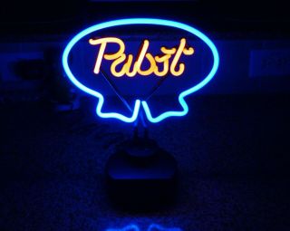 Pabst Blue Ribbon Beer Neon Light Up Sign
