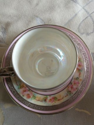OHME Tea Cup and saucer,  dessert plate made in Germany Antique 3