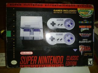 Nintendo Entertainment System Snes Classic Edition Nos Vintage Game Old