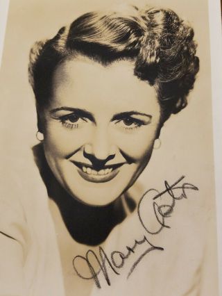 1941 Mary Astor Vintage Actress Hollywood Star Signed 5 " X 7 " Photo Autograph