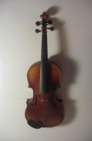 Antique Antonius Stradivarius Model Violin Made In Czechoslovakia