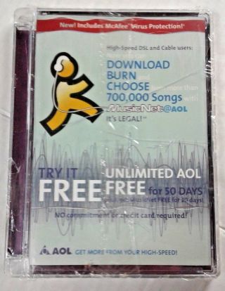 Aol America Online Disk - Vintage