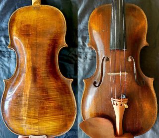 Fine 4/4 Antique German Violin Lab:david Hopf 19th Fiddle Bratsche Geige скрипка