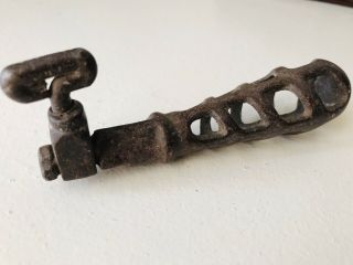 Vintage E.  C.  Stearns Ornate Cast Iron Tool Holder Handle File Handle