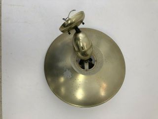 Vintage Ceiling Light Fixture Mid Century Modern Hanging Pull Down Lamp Saucer