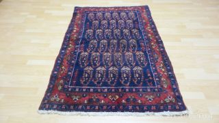 Oriental Persain Carpet Rug Hand Made Antique Wool Hamadan 5ft 3 " X 3ft 9 "