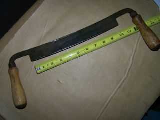 Vintage Draw Knife with Wooden Handles 10 