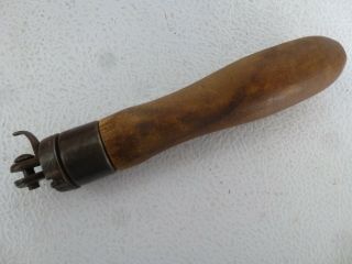 Vintage 1 - 2 Man Crosscut Saw Helper Handle,  Wood Cutting Tool 6 " Long