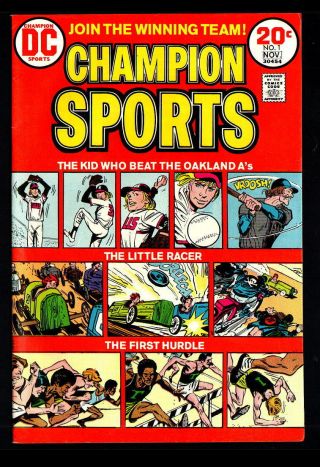 Champion Sports 1 - 3 Nm - Or Better (1973 - 74) Dc Bronze Age Comics