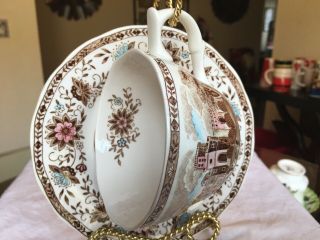 Vintage Tea Cup And Saucer Style House Manor Vista 1950s (rare)