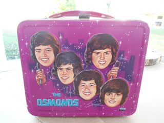 1973 Vintage The Osmonds Metal Lunch Box - - With Thermos