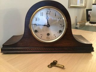 Spares / Repair Art Deco.  Anvil Westminster Chime Mantel Clock With Key,  Pendulum