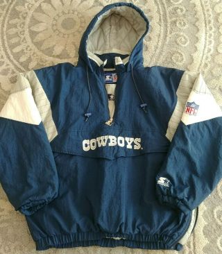 Sales Floor Fresh Vintage 90s Dallas Cowboys Starter Jacket Pullover Size Xl