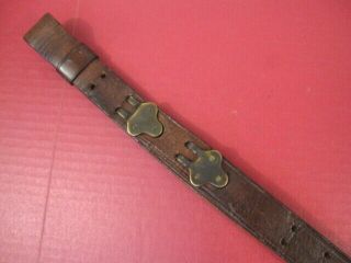 Wwi Us Army Aef M1907 Leather Sling M1903 Springfield Rifle - Marked G&k 1918 1