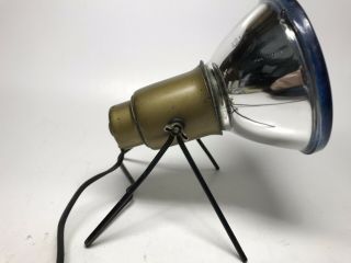 Vintage Atomic Style Tabletop Lamp Mid Century Modern Color - Tone Bulb Industrial