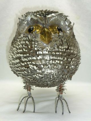Vtg Mid Century Atomic Danish Modern Abstract Owl Bird Sculpture Accent Decor