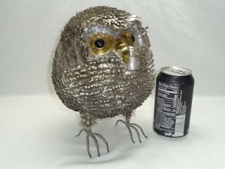 Vtg Mid Century Atomic Danish Modern Abstract Owl Bird Sculpture Accent Decor 2