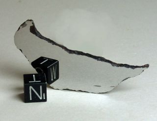 Chinga Meteorite - 18.  5 Gm Polished Full Slice - Iron Ataxite Specimen - Imca