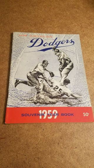 1959 Los Angeles Dodgers Souvenir Year Book