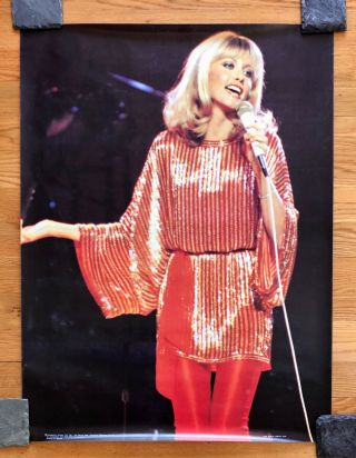 Olivia Newton - John Poster,  Very Large 39x29 Inches,  Totally Hot Era,  Rare