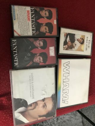 George Michael & Wham Music Cass Tape Bundle Including Wham The Final Double