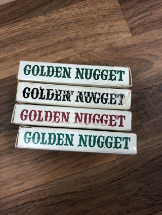4 Decks Vintage Golden Nugget Las Vegas Casino Playing Cards 2