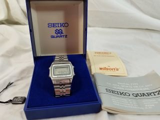 Vintage Seiko Digital Sports 100 Lcd A914 - 5a19 Alarm Chronograph 1980 