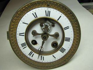 A French Striking Clock Movement With Visible Escapement