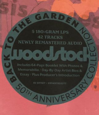 [NEW] Woodstock - Back To The Garden 50th Anniversary Experience [VINYL BOXSET] 3
