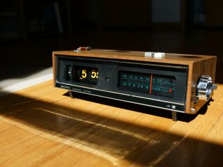 Sony Flip Clock Vintage Radio Alarm Eamaes Black Light