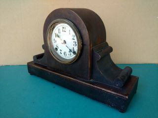 Old Sessions 8 - Day T&s Wood Case Tambour Mantle Clock,  Restoration Project Parts